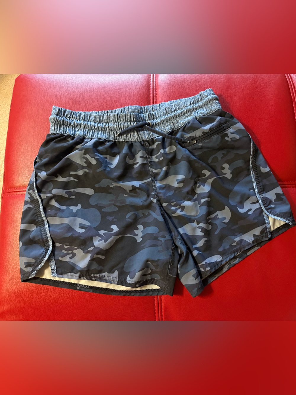 Women’s Camouflage Athletic Shorts - Grey Camo